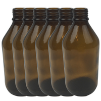 12x 600ml Brown Glass Bottle Plinking Shooting Target Practice without Lids/Caps thumbnail
