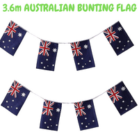 3.6m AUSTRALIA BUNTING FLAG Australian Day Colours Party Banner Flags Decor thumbnail