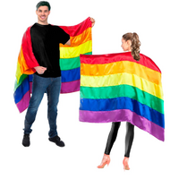 Rainbow Flag Cape Banner Decor Pride Mardi Gras - 150cm x 90cm thumbnail