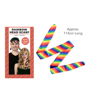 Rainbow Head / Wrist Band Gay Pride Scarf LBGTQ Hair Tie Headband Costume Party thumbnail