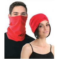 Seamless Tube Bandana Head Scarf Face Cover Mask Gaiter Ski Snow - Plain Colours - Red thumbnail