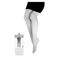 PANTYHOSE Tights Stockings Hosiery Womens Ladies Plain Colours - White - One Size Fits Most thumbnail
