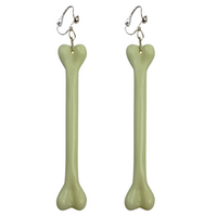 Cavewoman EARRINGS Accessory Jewellery Ear Rings Dress Costume Medieval Bones - Longer (9.5cm approx) thumbnail