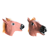 Horse Head Face Mask Halloween Latex Rubber Costume Party thumbnail