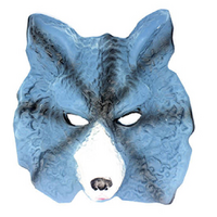 Animal Head Face Mask Halloween Costume Party Toys Adult Kids - Wolf thumbnail