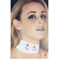 VAMPIRE BITE CHOKER for Halloween Costume Dress Up Horror Fake Blood Bandage thumbnail