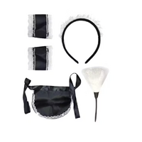 5pcs French Maid Costume Accessory Set Party Halloween Nurse thumbnail