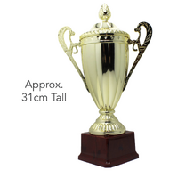 Large Classic Gold Trophy Cup Novelty Winners Prize Solid Achievement Award thumbnail