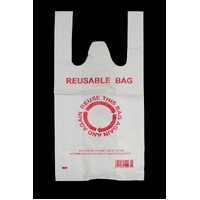 900pcs 22×42cm Eco Design Reusable Plastic Singlet Shopping Bags Grocery Carry Checkout thumbnail