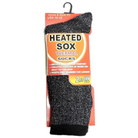 1 Pair Mens THERMAL HEATED SOCKS Warm Winter Comfort Mens Work Sox Ski BULK thumbnail