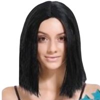 Lob Wig Hair Cosplay Wigs Party Costume - Black thumbnail