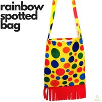 Clown Bag Rainbow Spots Circus Jester Carnival Mardi Gras LGBT Costume Party thumbnail