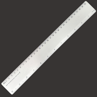 Bio Ruler 30cm Eco Friendly Biodegradable Corn Starch School Office - White thumbnail