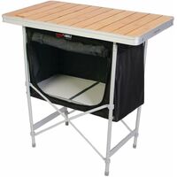 BlackWolf Folding Camp Cupboard Quick Fold For Hiking & Camping - Silver thumbnail