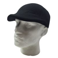 Mens Driving Cabbie Hat Gatsby 20s Ivy Cap Flat sboy Sun Flat Plain Colours - Black thumbnail