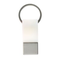 Coda Key Tag Keyring Key Ring School Bag Badge Luggage ID Travel Keychain - White thumbnail