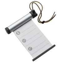 Funky Luggage Cylinder Tag Rollout Label for Address Details - Silver/Grey thumbnail