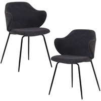 Set of 2 Dining Chairs in Graphite thumbnail