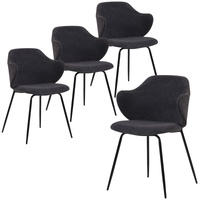 Set of 4 Dining Chairs in Graphite thumbnail