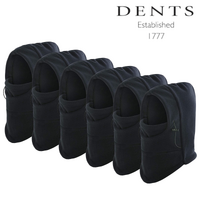 6x Windproof Thermal Fleece Balaclava Beanie Hat Full Face Mask Ski - Black thumbnail