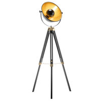 Premium Tripod Spotlight Lamp Nautical Designer Extendable Light - Matte Black thumbnail