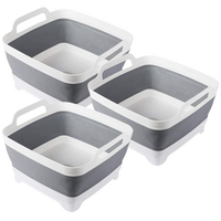 3x Collapsible Strainer Foldable Fruit Veggies Wash Colander Storage Basket thumbnail