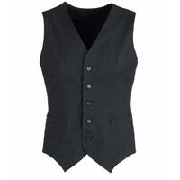 Mens Peaked Vest Waistcoat w/ Knitted Back Suit Formal Wedding Dress Up - Charcoal - 117 thumbnail