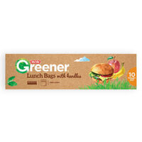 Multix Pk10 Greener Lunch Bags With Handles Degradable 20Cm X 25Cm thumbnail