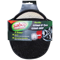 Sabco High Power Gorilla Wheel & Tyre Wash Mitt 2 Sided Mesh & Microfibre Sponge thumbnail