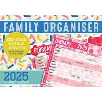 2025 Family Organiser Rectangle Wall Calendar 14 Months Hanging Planner Souvenir thumbnail