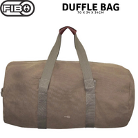 FIB 70cm Canvas Duffle Bag Travel Heavy Duty Large Sports Gym Work - Khaki thumbnail