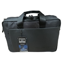 15" Futura Laptop Computer Bag Travel Work Messenger Bag w/USB Port - Black thumbnail