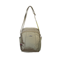 FIB Mens Tablet Crossover Travel Wallet Crossbody Shoulder Bag - Sand thumbnail
