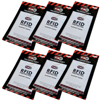 6x RFID Blocking Sleeve Secure Passport ID Protector Anti Thief Scan - White thumbnail