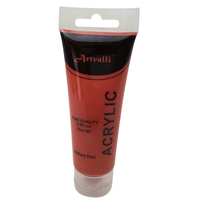 ARTISTS ACRYLIC PAINT Craft 75ml Tube Non Toxic Paints Water Based - Brilliant Red thumbnail