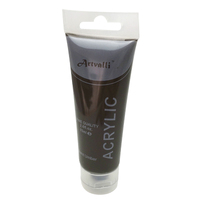 ARTISTS ACRYLIC PAINT Craft 75ml Tube Non Toxic Paints Water Based - Burnt Umber thumbnail
