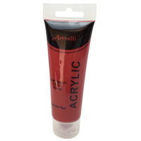 ARTISTS ACRYLIC PAINT Craft 75ml Tube Non Toxic Paints Water Based - Carmine Red thumbnail
