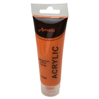 ARTISTS ACRYLIC PAINT Craft 75ml Tube Non Toxic Paints Water Based - Orange thumbnail