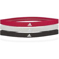 Adidas 3-Pack Sports Hair Bands Taining Stretch Headband - Black/Grey/Burgundy thumbnail
