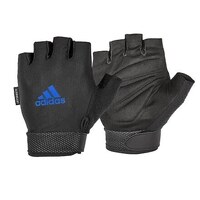 Adidas Adjustable Essential Gloves Weight Lifting Gym Workout Training - Small thumbnail