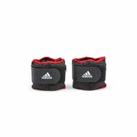 Adidas Adidas Adjustable Ankle Weights (2 x 1kg) Gym Training Workout - Black/Red thumbnail