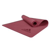 Adidas Premium Yoga Mat 5mm Exercise Training Floor Gym Fitness Pilates - Mystery Ruby thumbnail