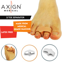 Axign 2 Toe Separator Silicone Bunion Spacer for Plantar Fasciitis - 1 Pair thumbnail