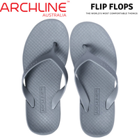 ARCHLINE Orthotic Flip Flops Thongs Arch Support Shoes Footwear - Grey - EUR 37 thumbnail