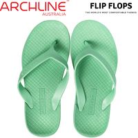 ARCHLINE Orthotic Thongs Arch Support Shoes Footwear Flip Flops - Dew Green - EUR 41 thumbnail
