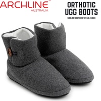 Archline Orthotic UGG Boots Slippers Arch Support Warm Orthopedic Shoes - Grey - EUR 42 (Women's US 11/Men's US 9) thumbnail