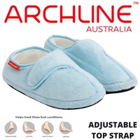 ARCHLINE Orthotic Plus Slippers Closed Scuffs Pain Relief Moccasins - Baby Blue - EU 38 thumbnail