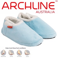 ARCHLINE Orthotic Slippers Closed Scuffs Pain Relief Moccasins - Sky Blue - EUR 40 thumbnail