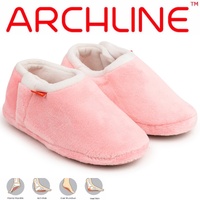 ARCHLINE Orthotic Slippers Closed Scuffs Pain Relief Moccasins - Pink - EUR 41 thumbnail