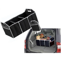 Deluxe Collapsible Car Boot Organiser with Cooler Bag Trunk Storage Bag Folding thumbnail